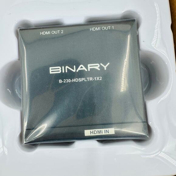 Binary 230 Series 1x2 HDMI Splitter & Clock Stretcher (B-230-HDSPLTR-1x2) NIB - Picture 4 of 7
